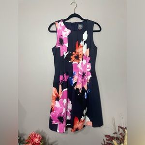 Vince Camuto Elegant Floral Dress